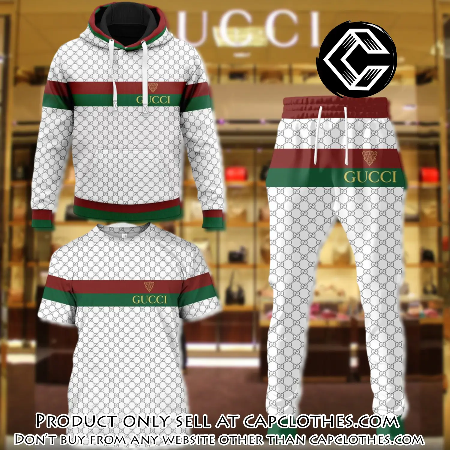 Gucci luxury brand combo tshirt hoodie long pants set trending 24 outfit sport lcs1038 cc5209763